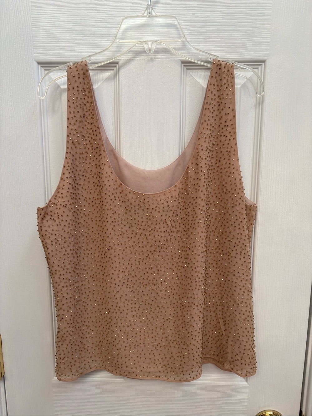 Dana Buchman Vintage 100% Silk, Embellished Tank Top, Size 10, SEE COMMENTS
